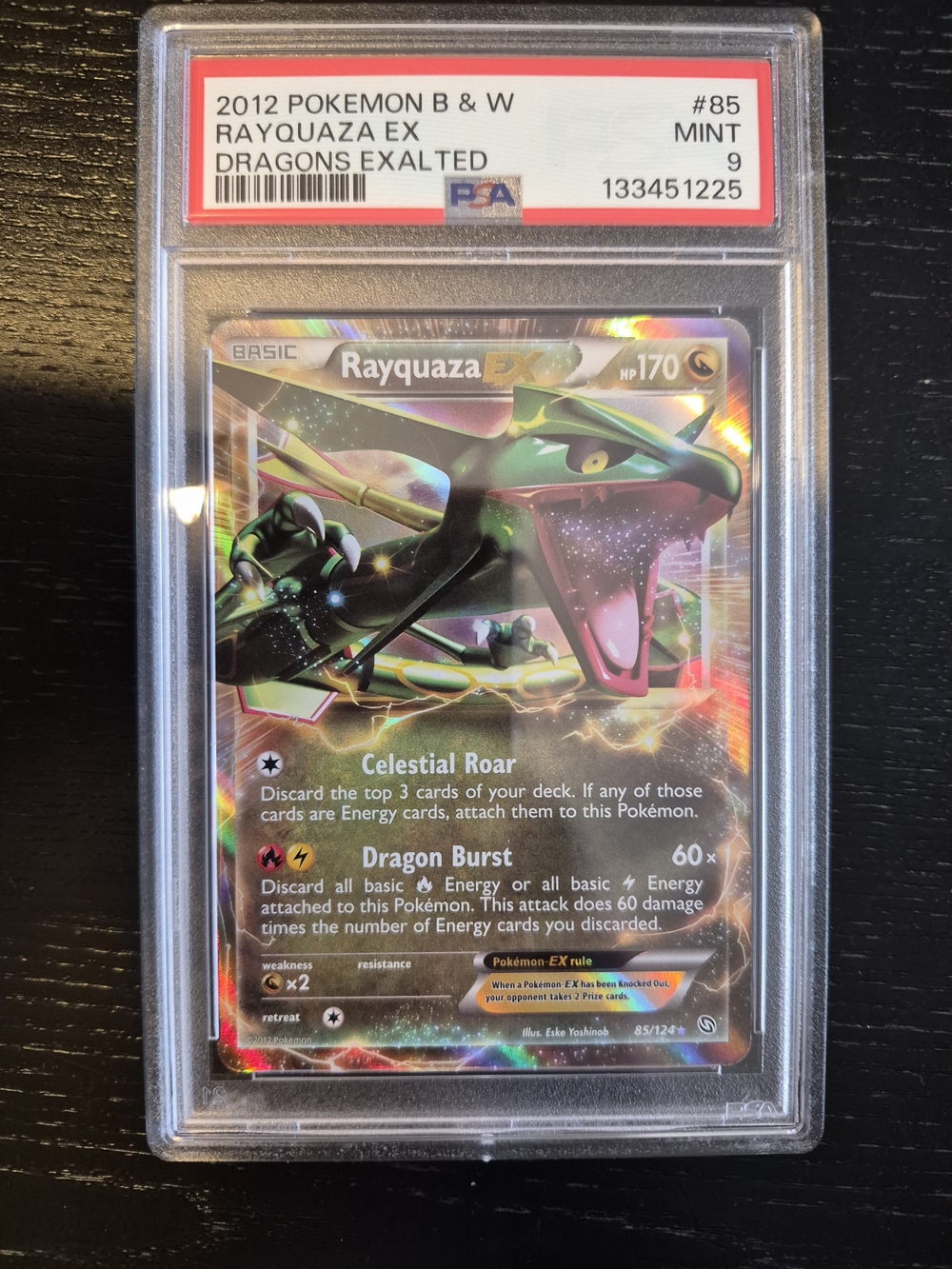 Pokemon - Rayquaza EX Holo - PSA 9